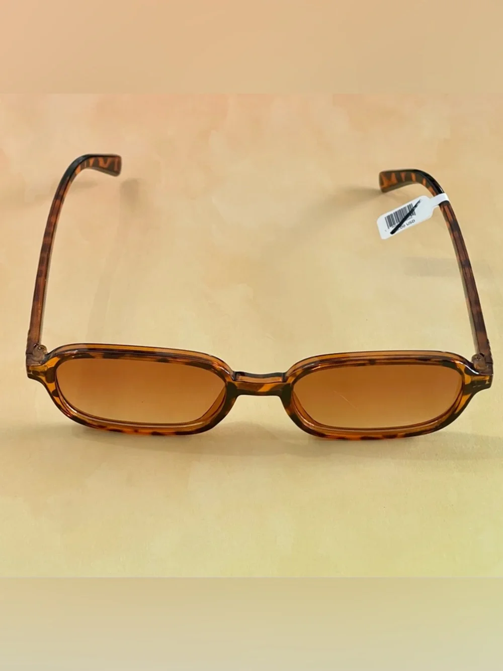 🟤🕶️ Free People Tortoiseshell‎ Brown Rectangular Sunglasses 🕶️🟤